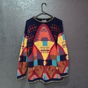 HAROLD’S Vintage Tribal Native Knit Multicolored Men’s Sweater Size M/L